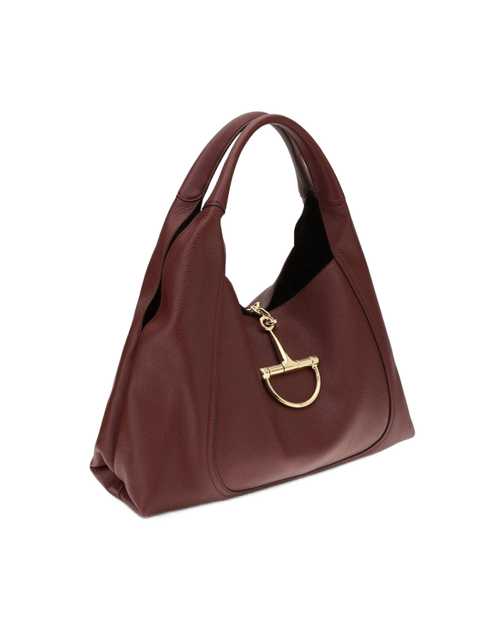 Gucci Leather Bordeaux Calf Bos Taurus Shoulder Bag Glam Steals