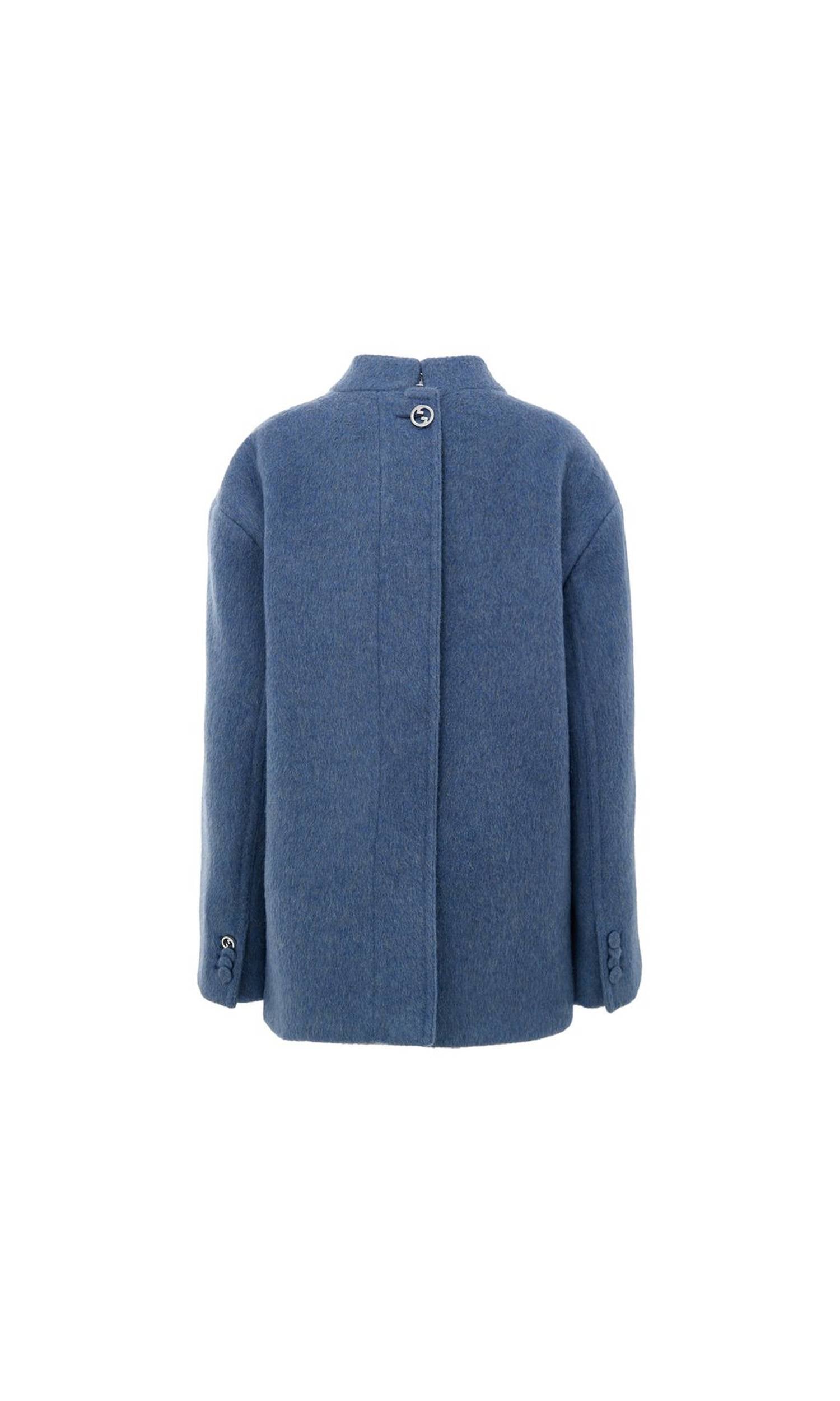 Gucci Light Blue Wool Jacket & Coat Glam Steals