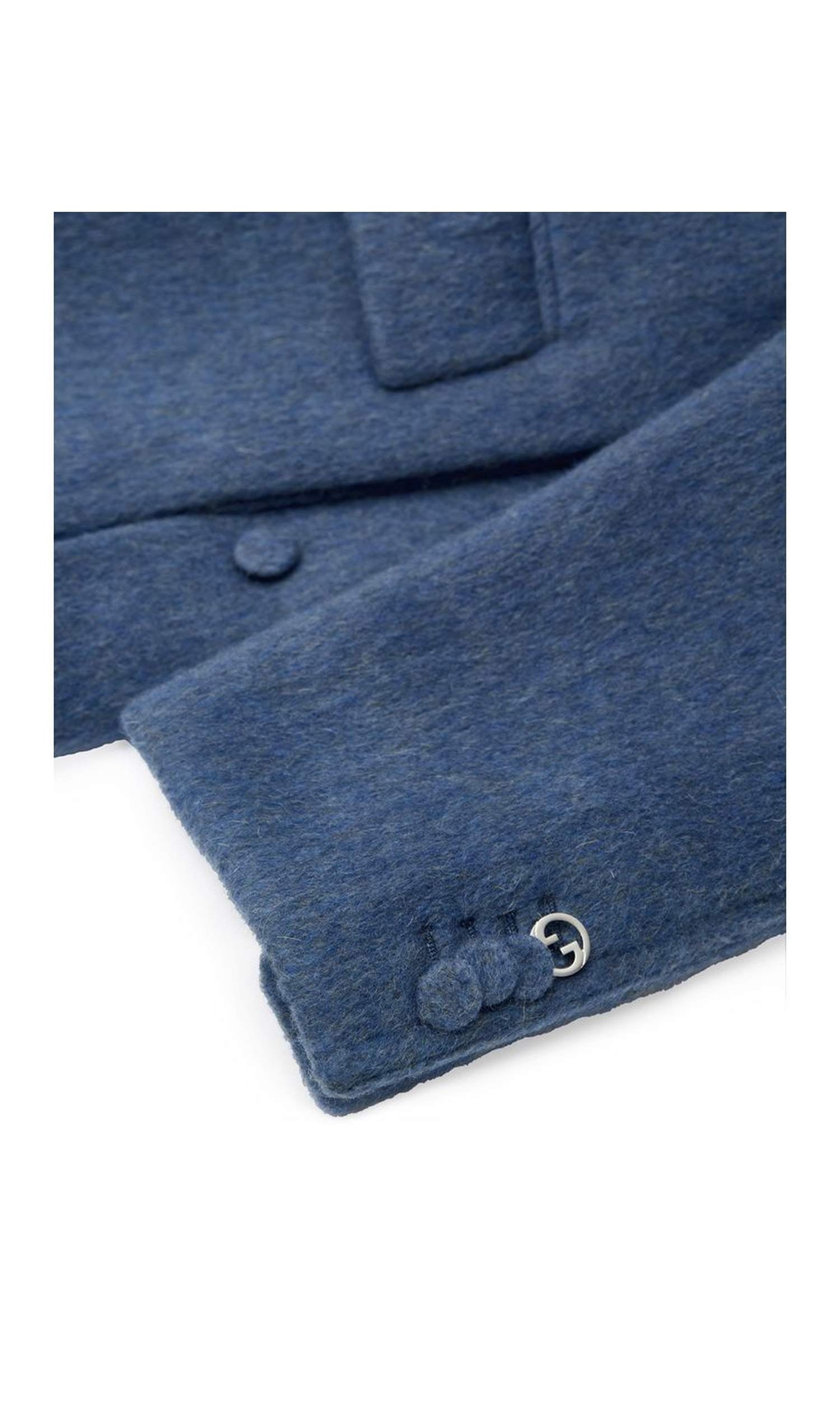 Gucci Light Blue Wool Jacket & Coat Glam Steals