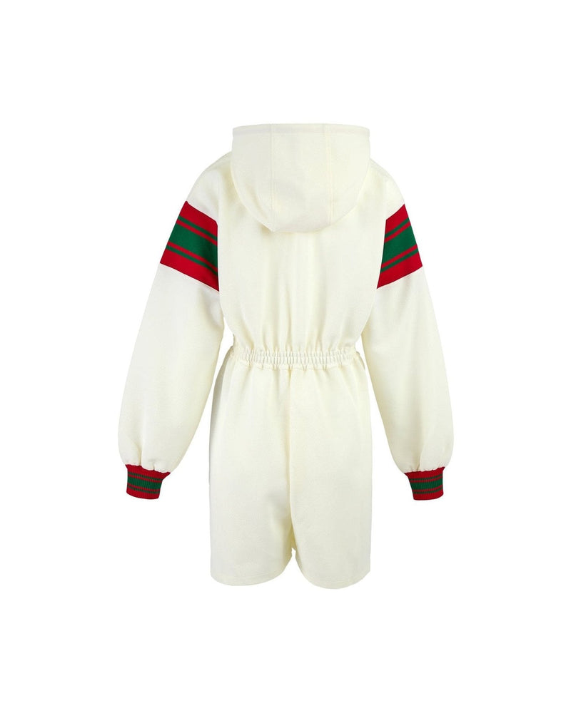 Gucci Polyester Cream Hooded Logo Sweatsuit Glam Steals