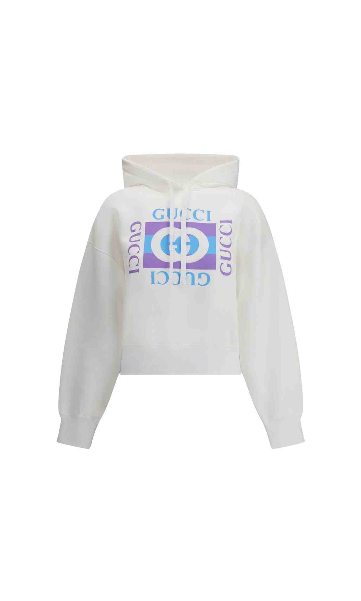 Gucci Printed Logo Hoodie Glam Steals