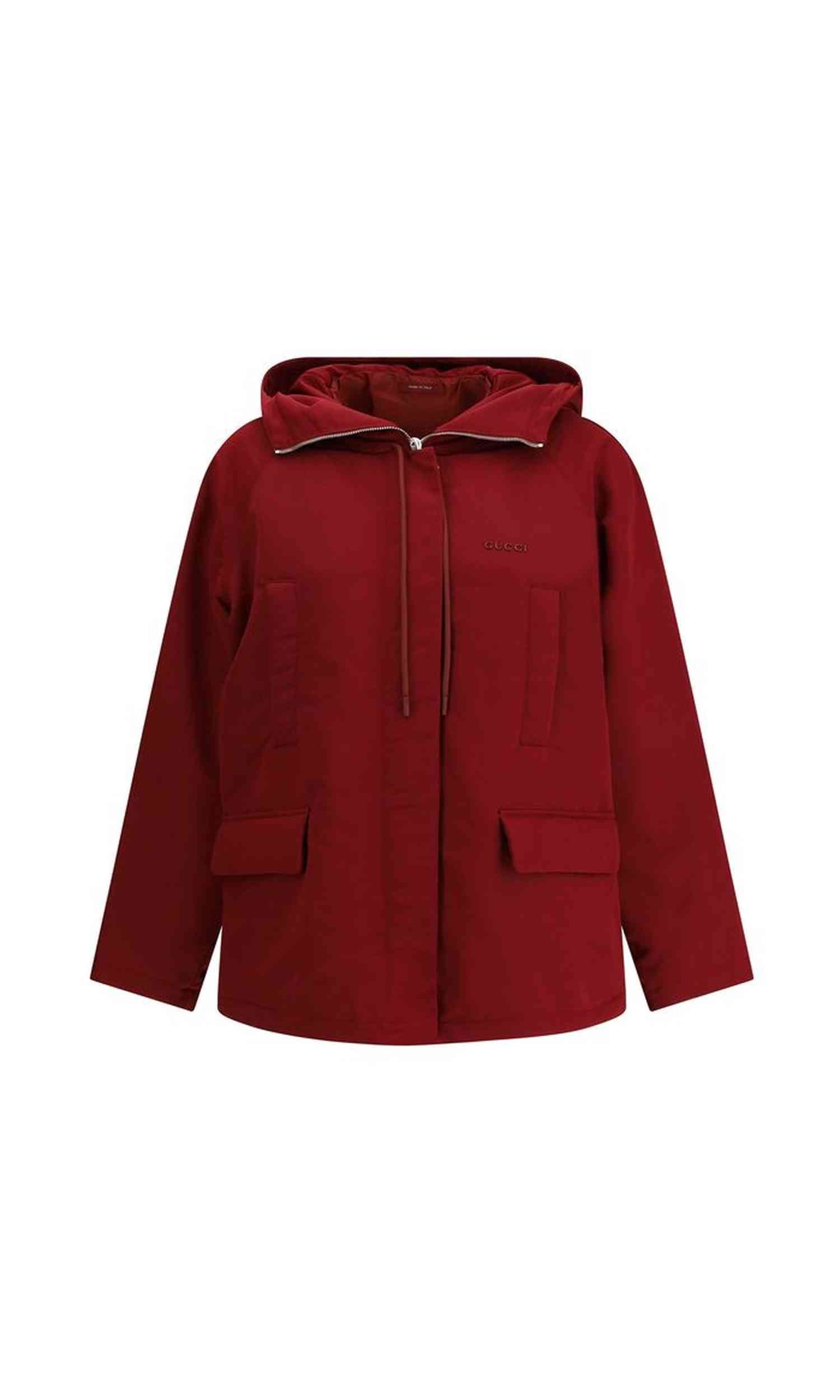 Gucci Red Polyester Faille Jacket Glam Steals