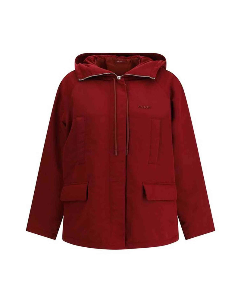 Gucci Red Polyester Faille Jacket Glam Steals