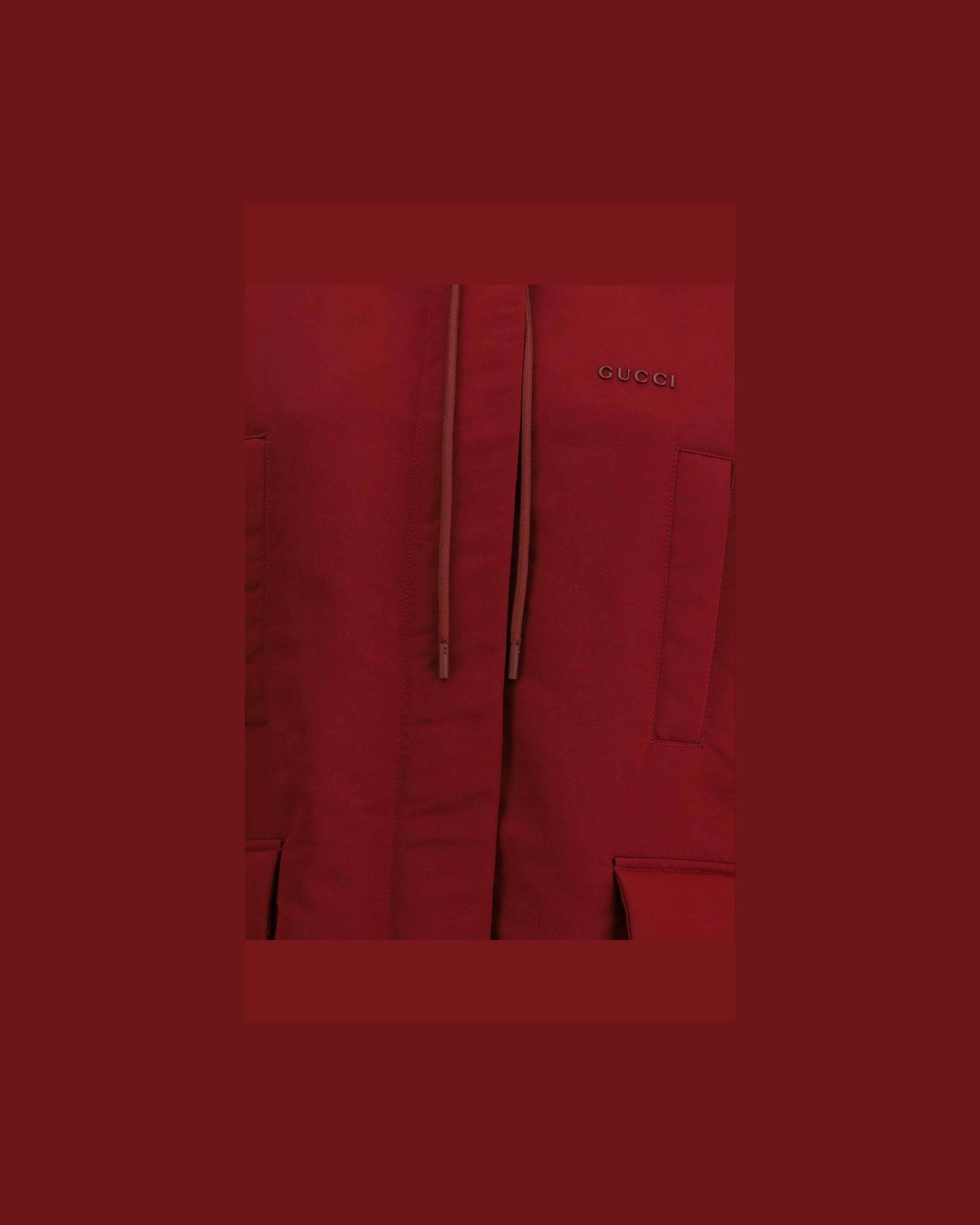 Gucci Red Polyester Faille Jacket Glam Steals