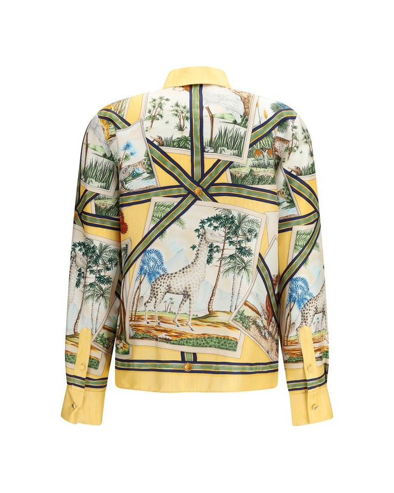 Gucci Silk Pattern Shirt 