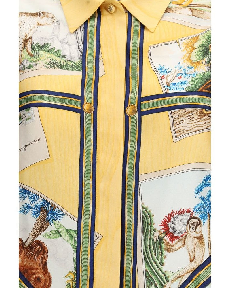 Gucci Silk Pattern Shirt 