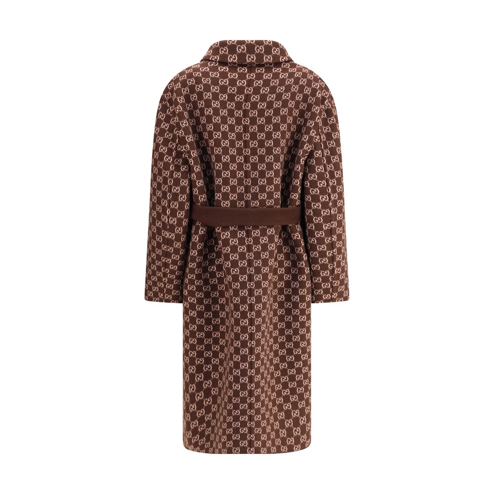 Gucci Silk and Wool Reversible Coat Glam Steals