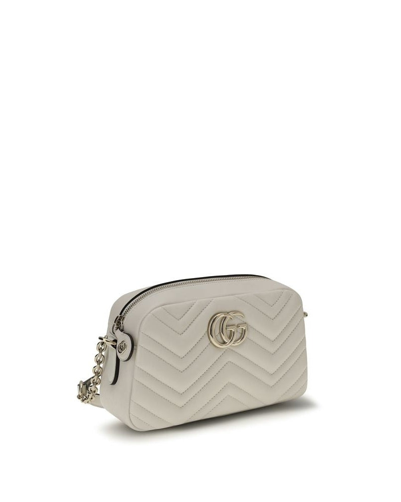 Gucci White Calf Leather Bos Taurus Handbag Glam Steals