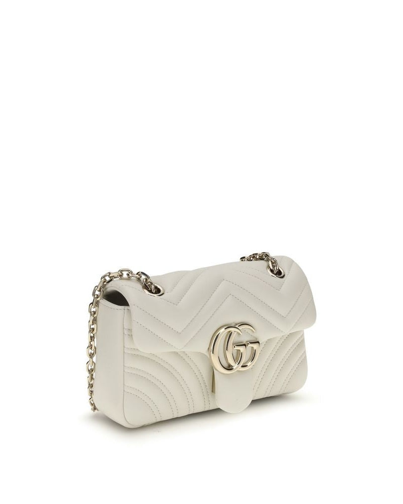 Gucci White Calf Leather Bos Taurus Handbag Shoulder Bags