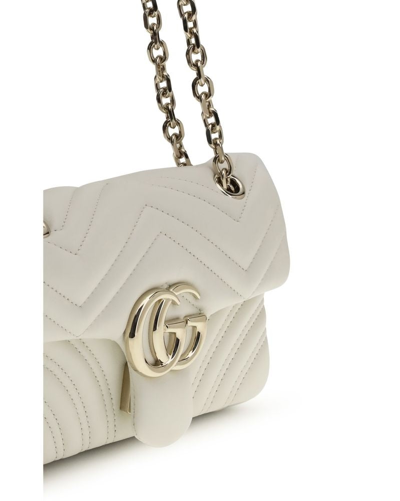 Gucci White Calf Leather Bos Taurus Handbag Shoulder Bags