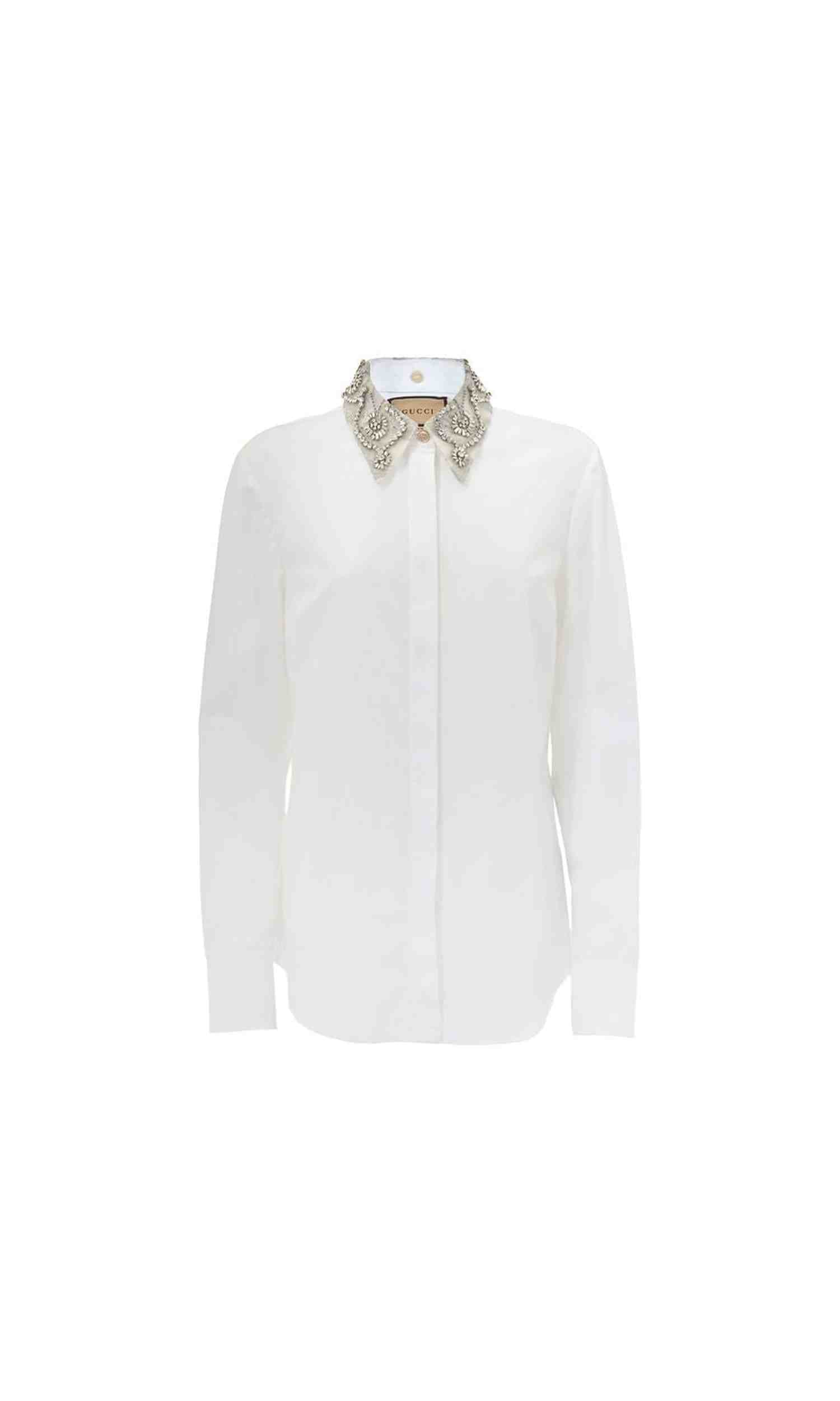 Gucci White Cotton Shirt Glam Steals