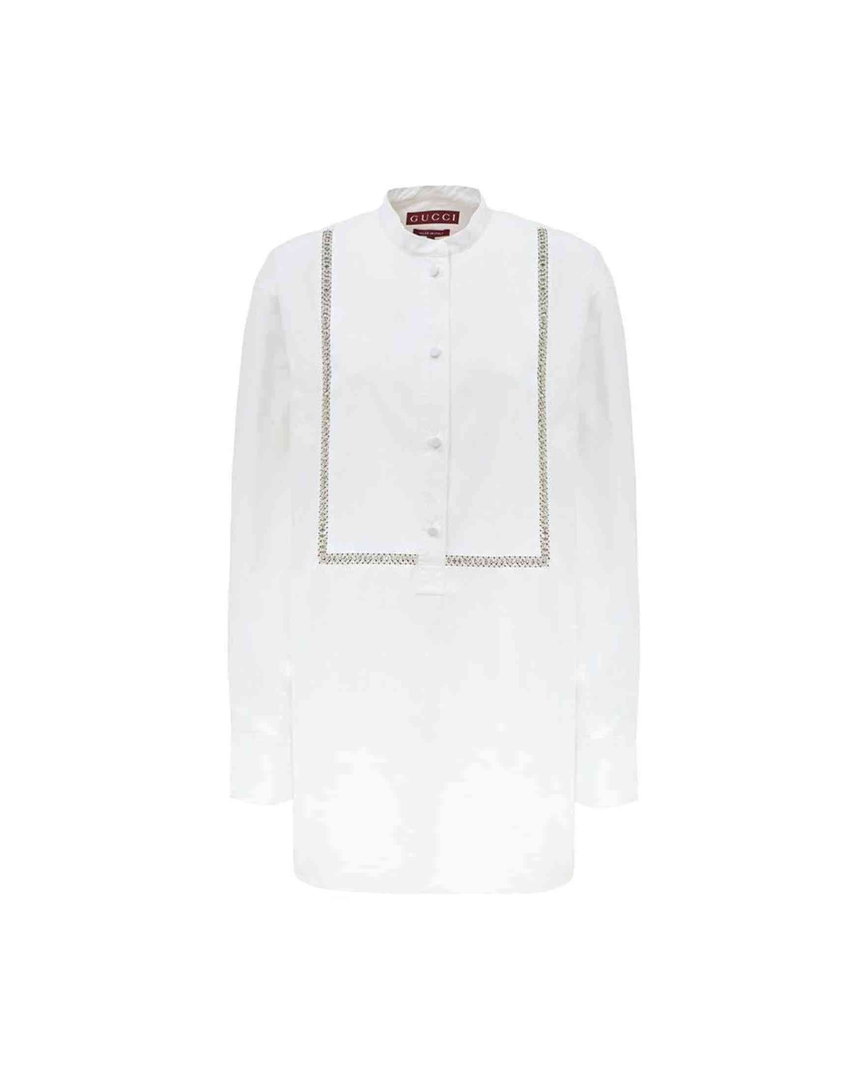 Gucci White Cotton Shirt Glam Steals
