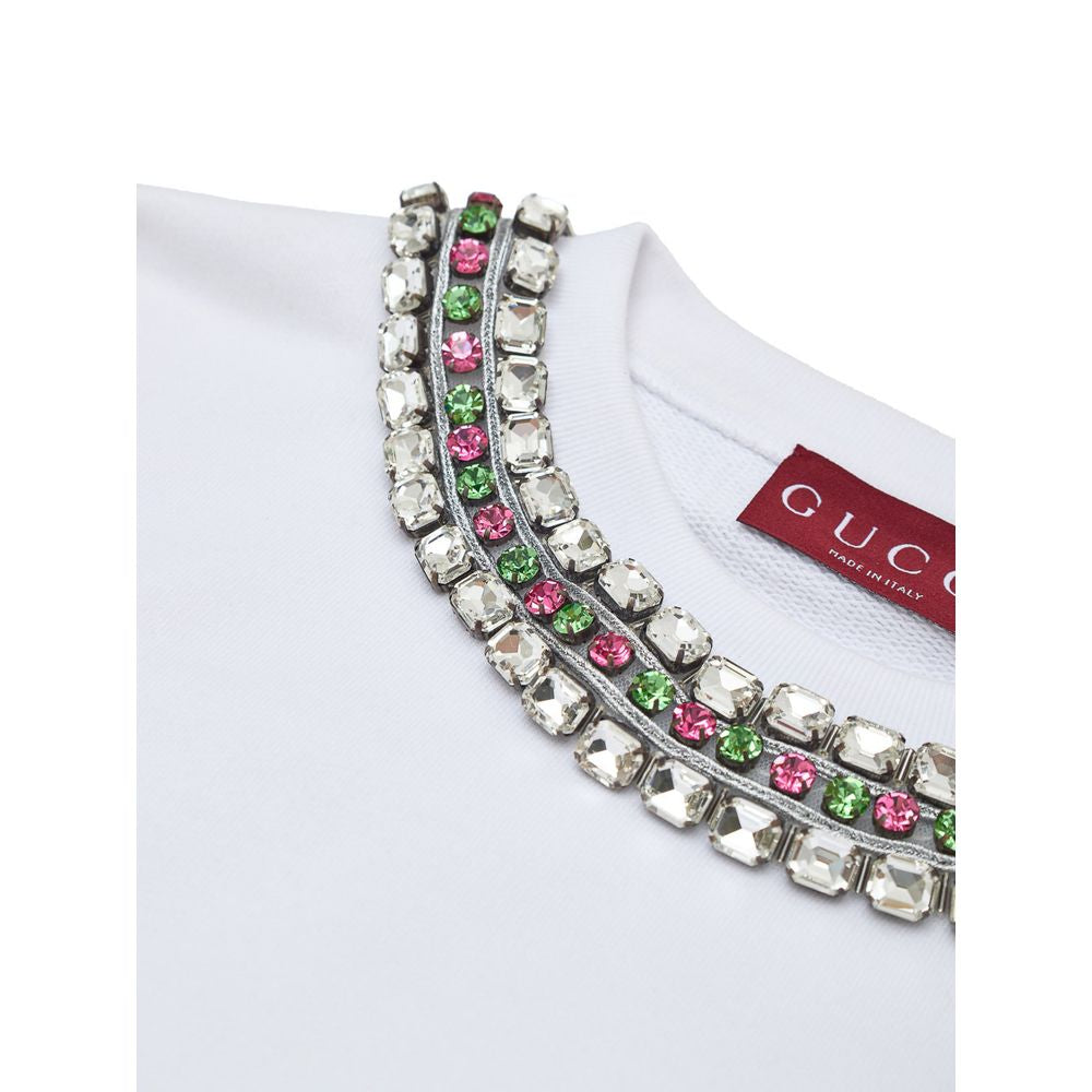 Gucci White Cotton Sweat-Shirt Glam Steals