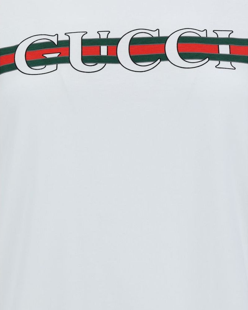 Gucci White Cotton T-shirt Glam Steals