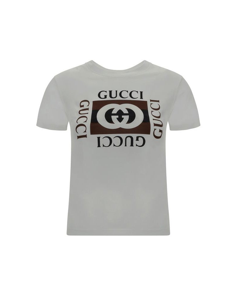 Gucci White Cotton T-shirt Glam Steals