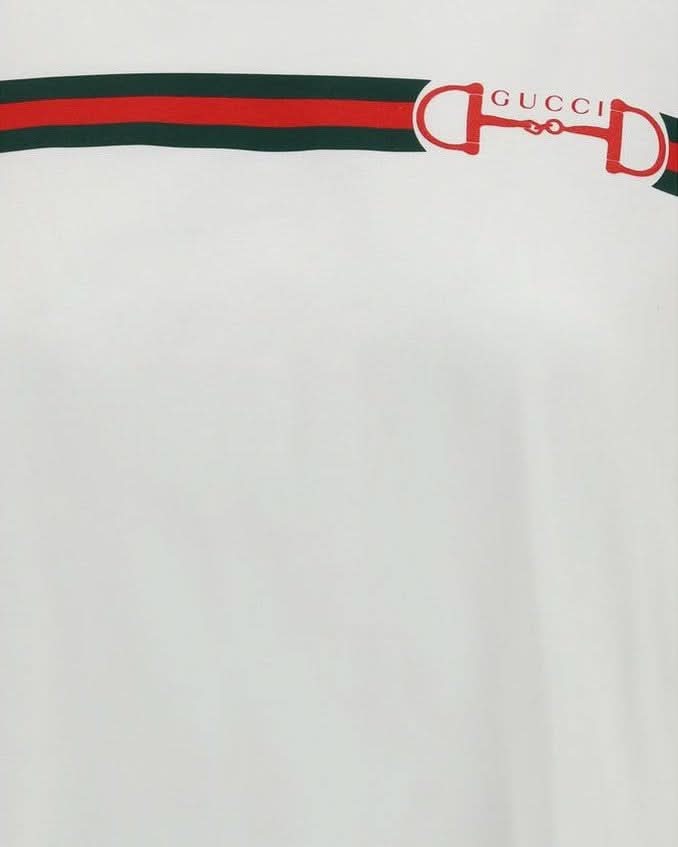 Gucci White Cotton T-Shirt 
