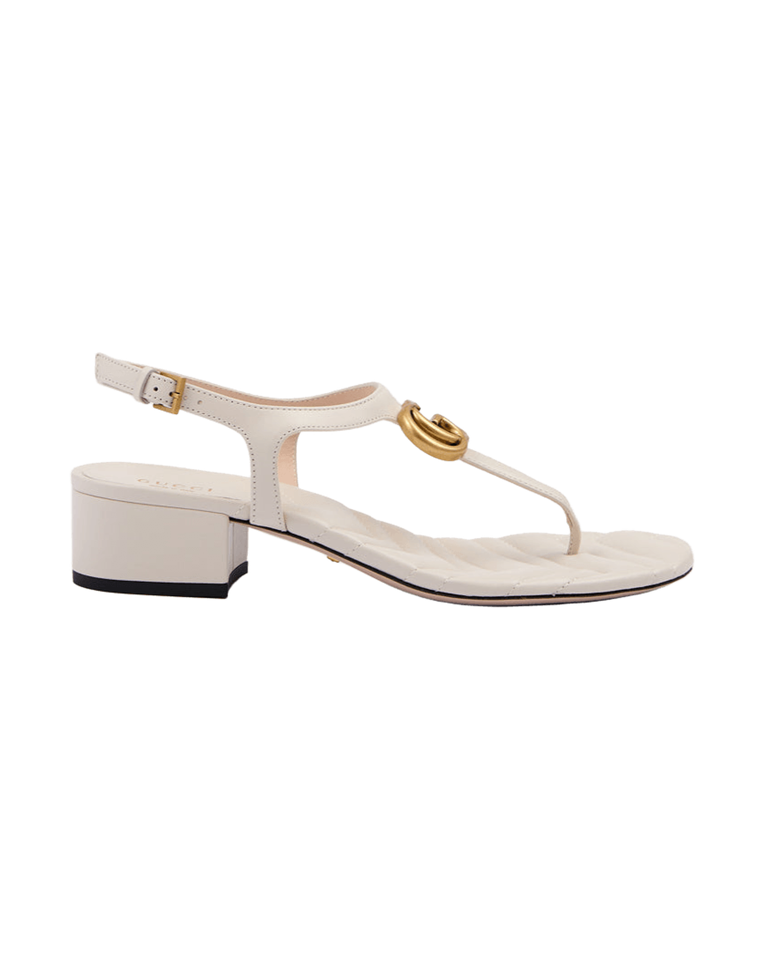 Gucci White Leather Mystic Nappa Charlotte Sandals Glam Steals