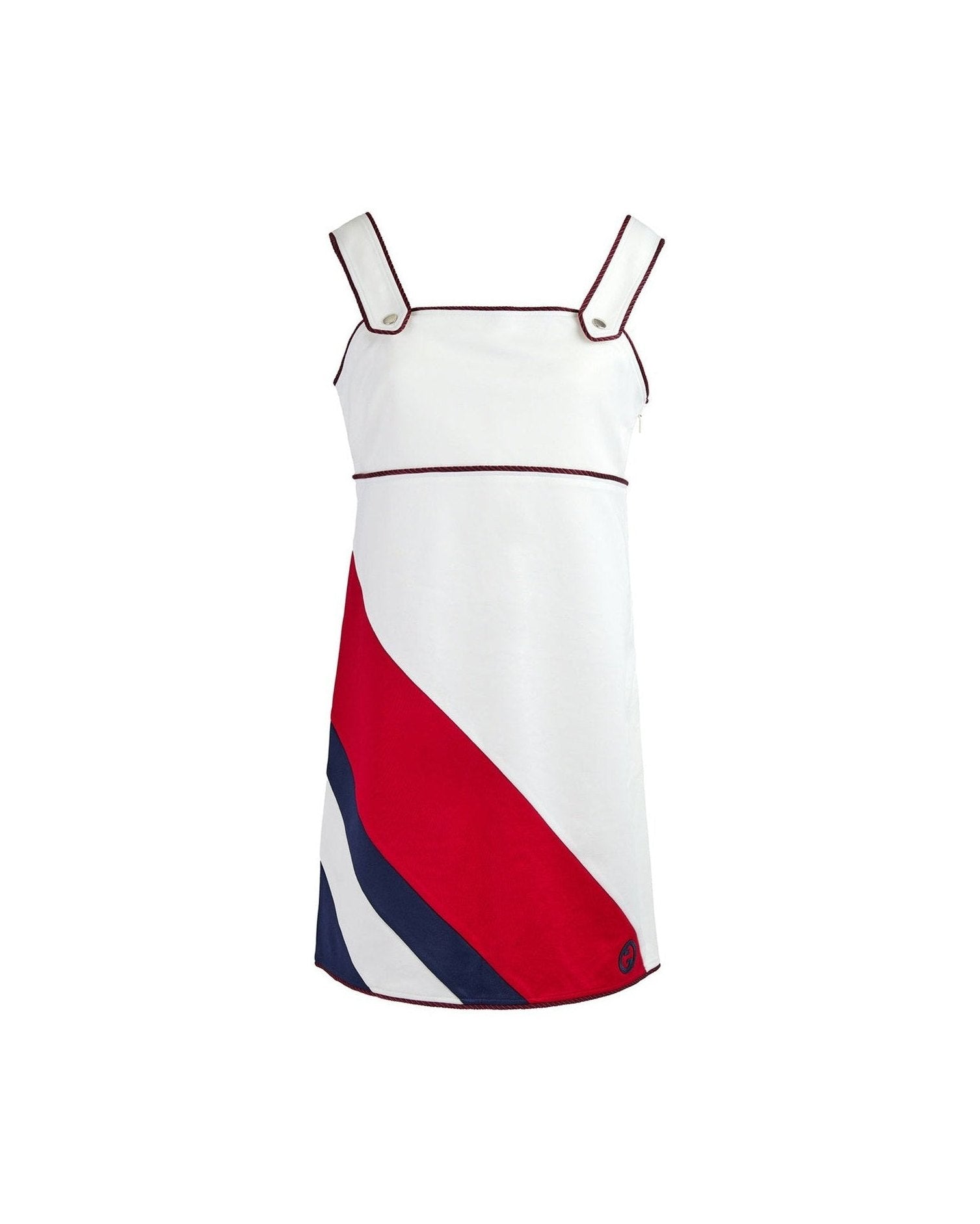 Gucci White Polyester And Cotton Short Dress Glam Steals