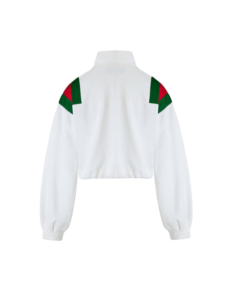 Gucci White Polyester Logo Sweat-Shirt Glam Steals