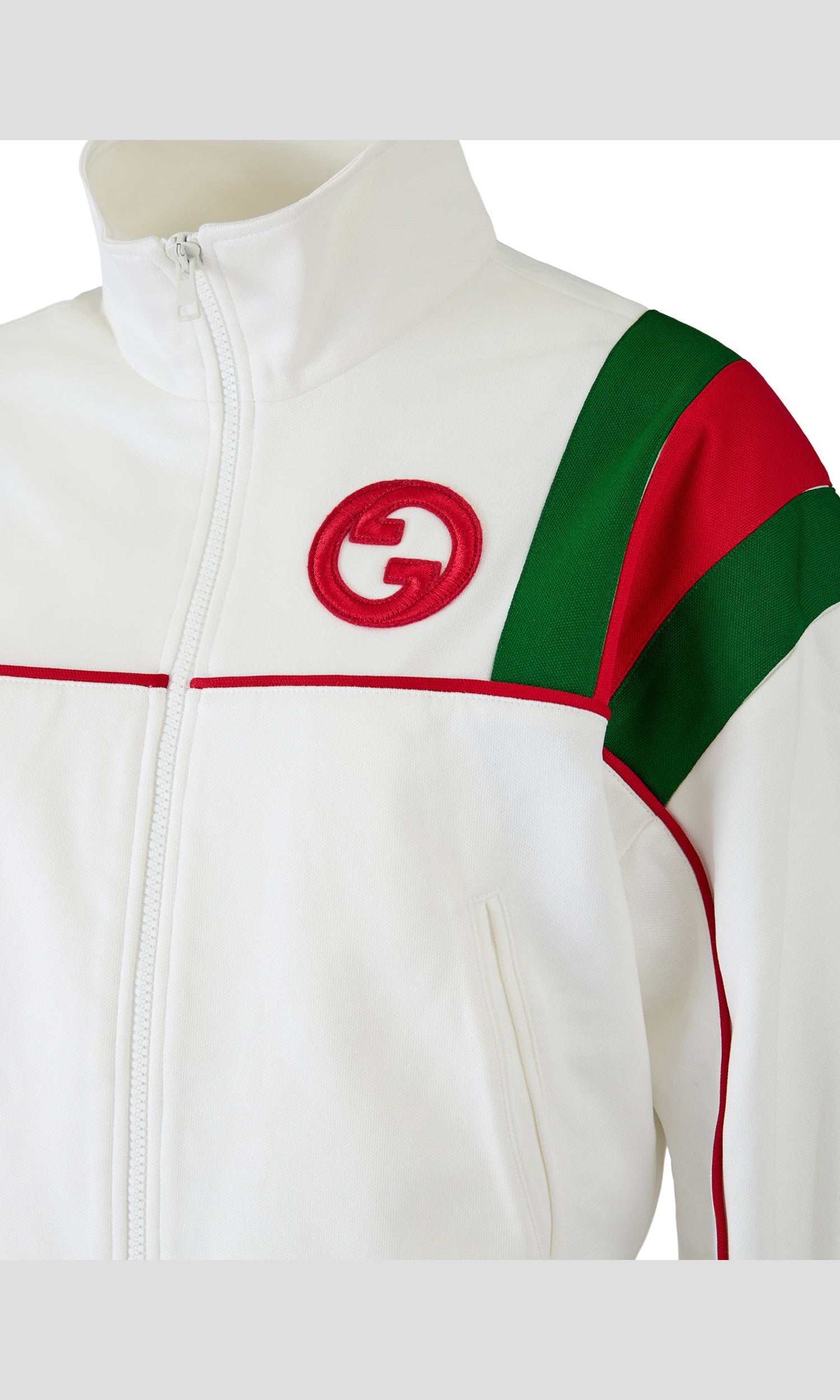 Gucci White Polyester Logo Sweat-Shirt Glam Steals