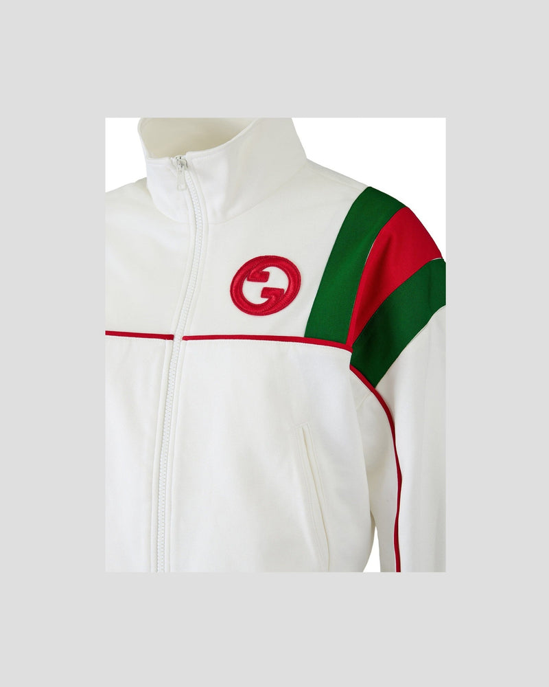 Gucci White Polyester Logo Sweat-Shirt Glam Steals