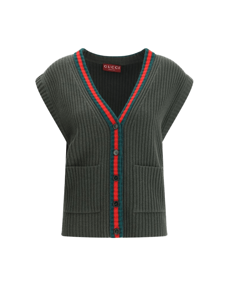 Gucci Wool Cardigan Vest Glam Steals