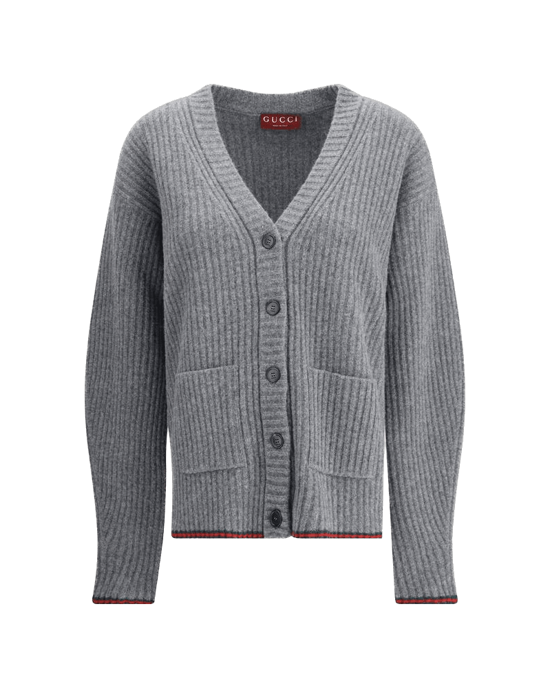 Gucci Wool Ribbed Knit Cardigan Glam Steals