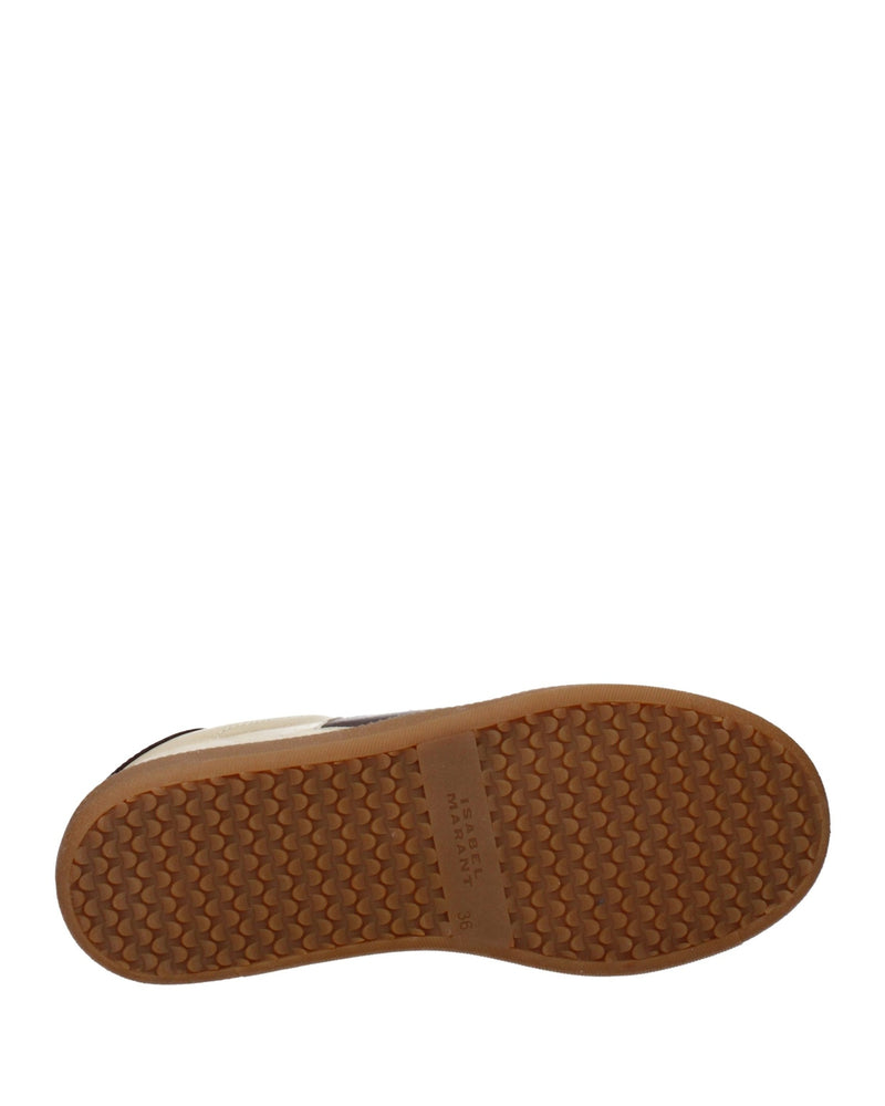 Isabel Marant Beige Leather Low Top Sneakers Glam Steals