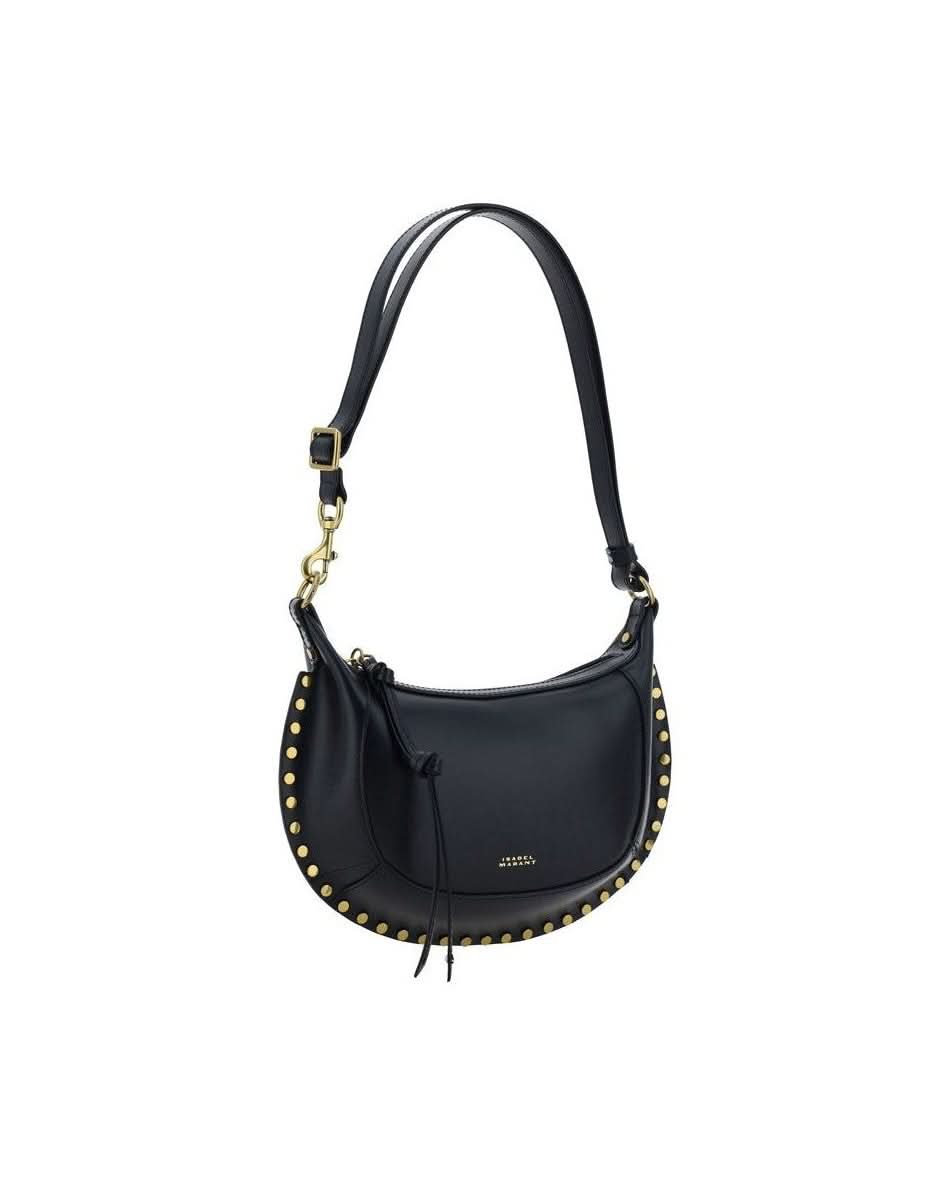 Isabel Marant Black Calf Leather Bos Taurus Shoulder Bag 