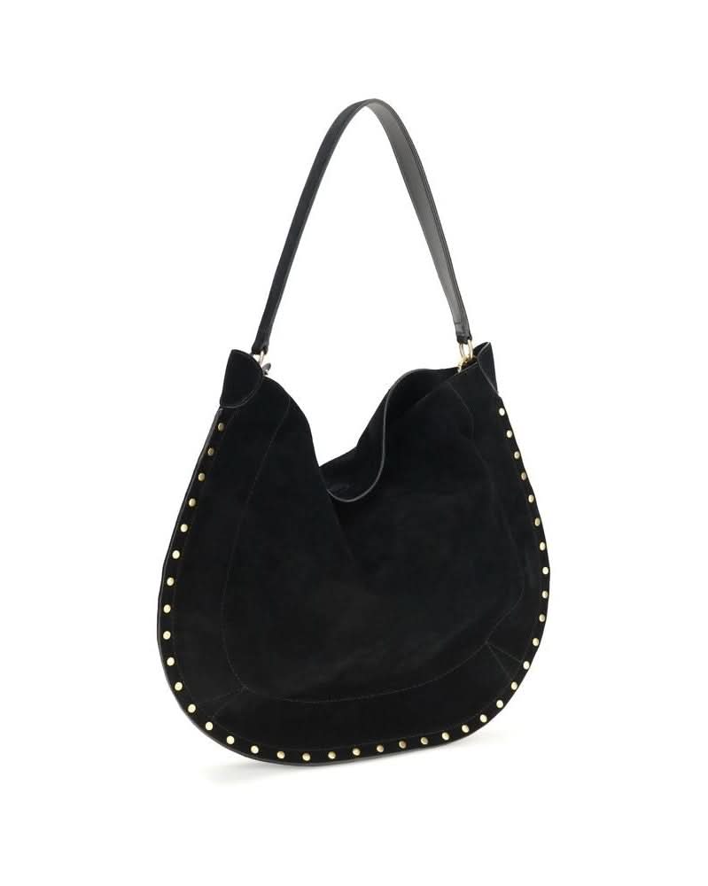 Isabel Marant Black Calf Leather Bos Taurus Shoulder Bag 