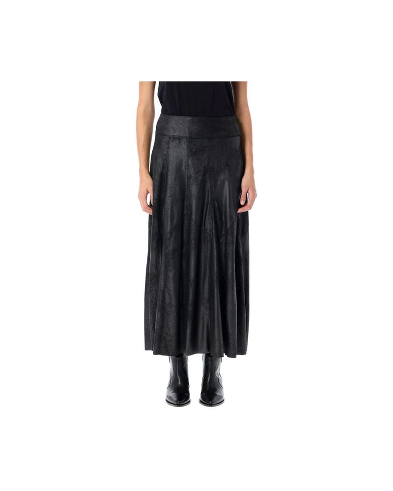 Isabel Marant Black Elastane Long Skirt Glam Steals