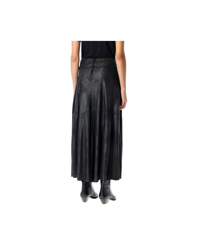 Isabel Marant Black Elastane Long Skirt Glam Steals