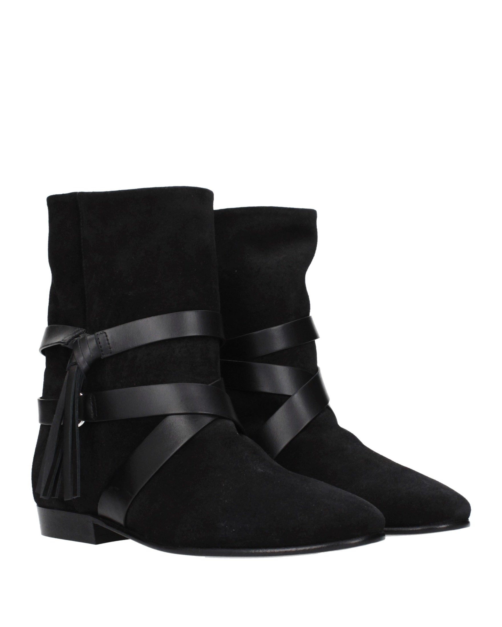 Isabel Marant Black Leather Ankle Boots Glam Steals