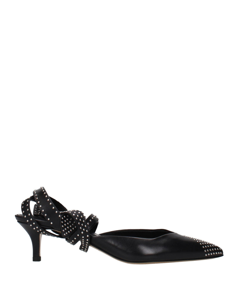 Isabel Marant Black Leather High Heel Pumps Glam Steals