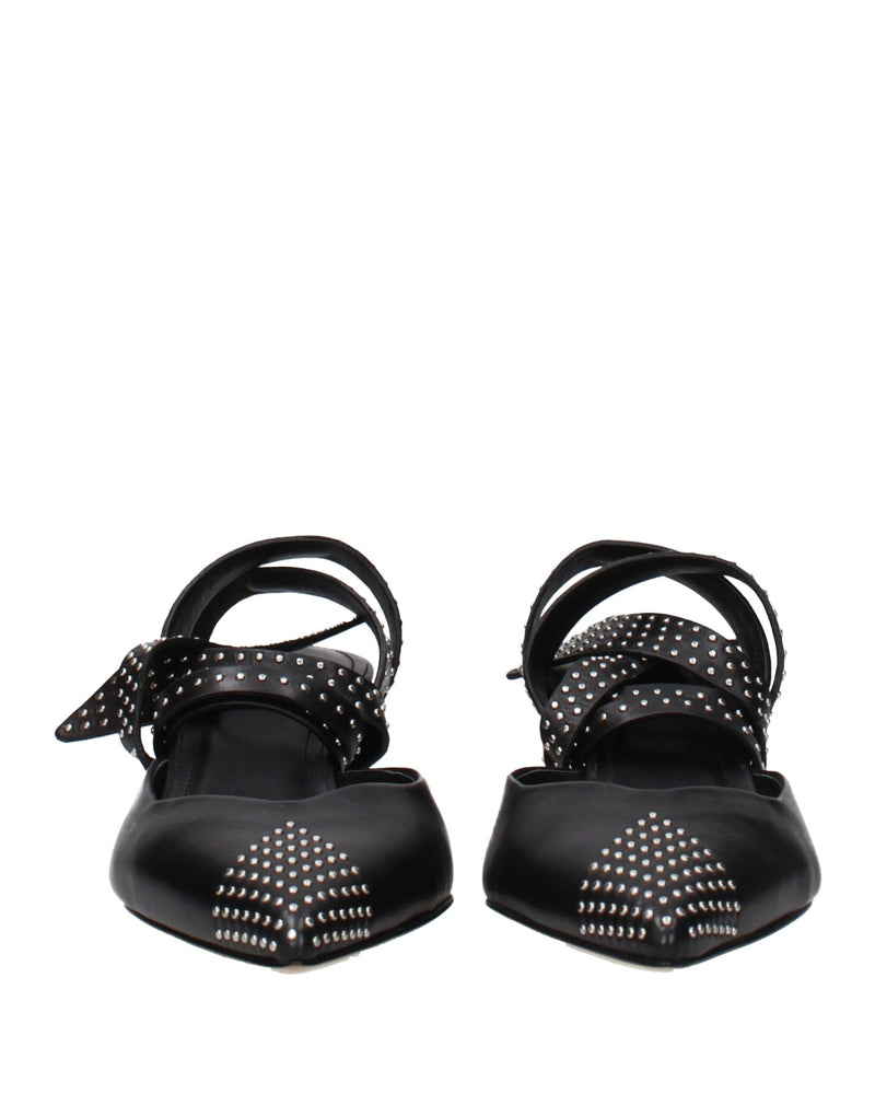 Isabel Marant Black Leather High Heel Pumps Glam Steals