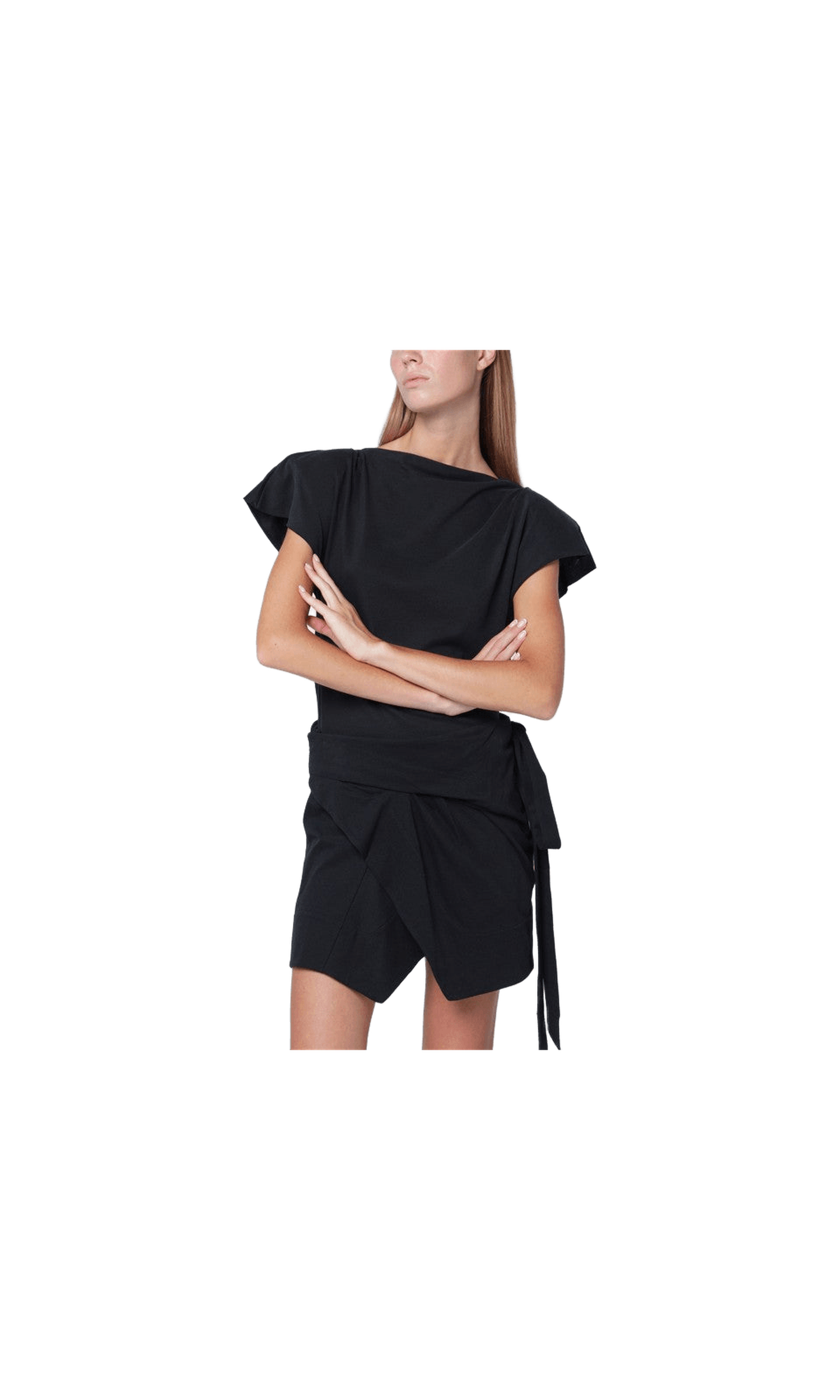 Isabel Marant Black Sebani Asymmetrical T-shirt Glam Steals