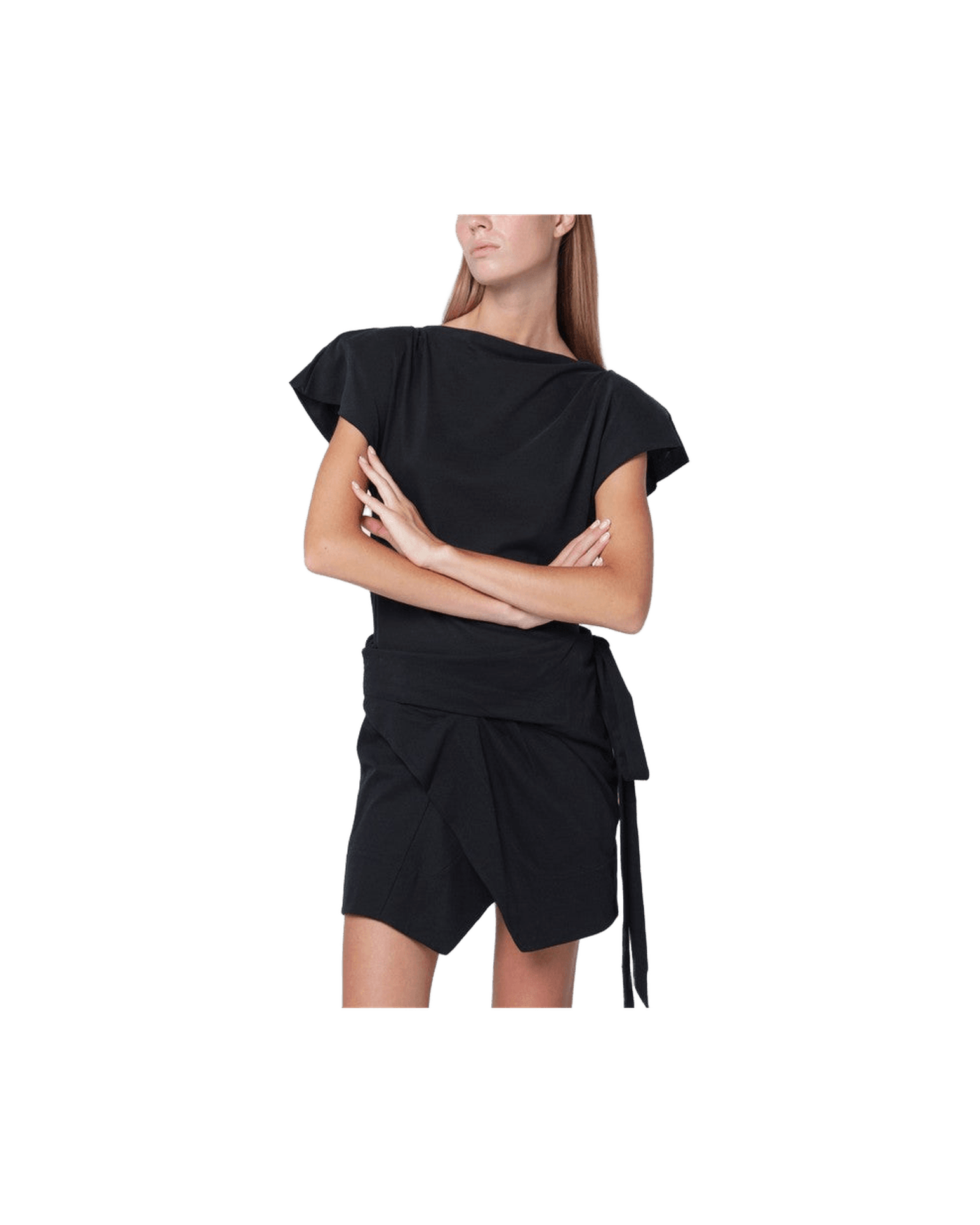 Isabel Marant Black Sebani Asymmetrical T-shirt Glam Steals