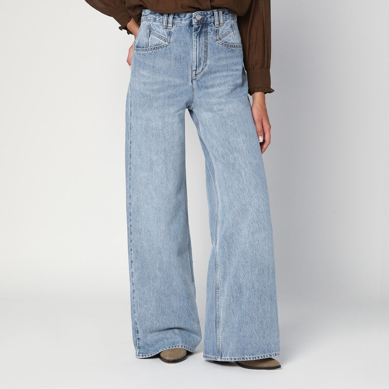 Isabel Marant Blue Wide Ice Jeans Glam Steals