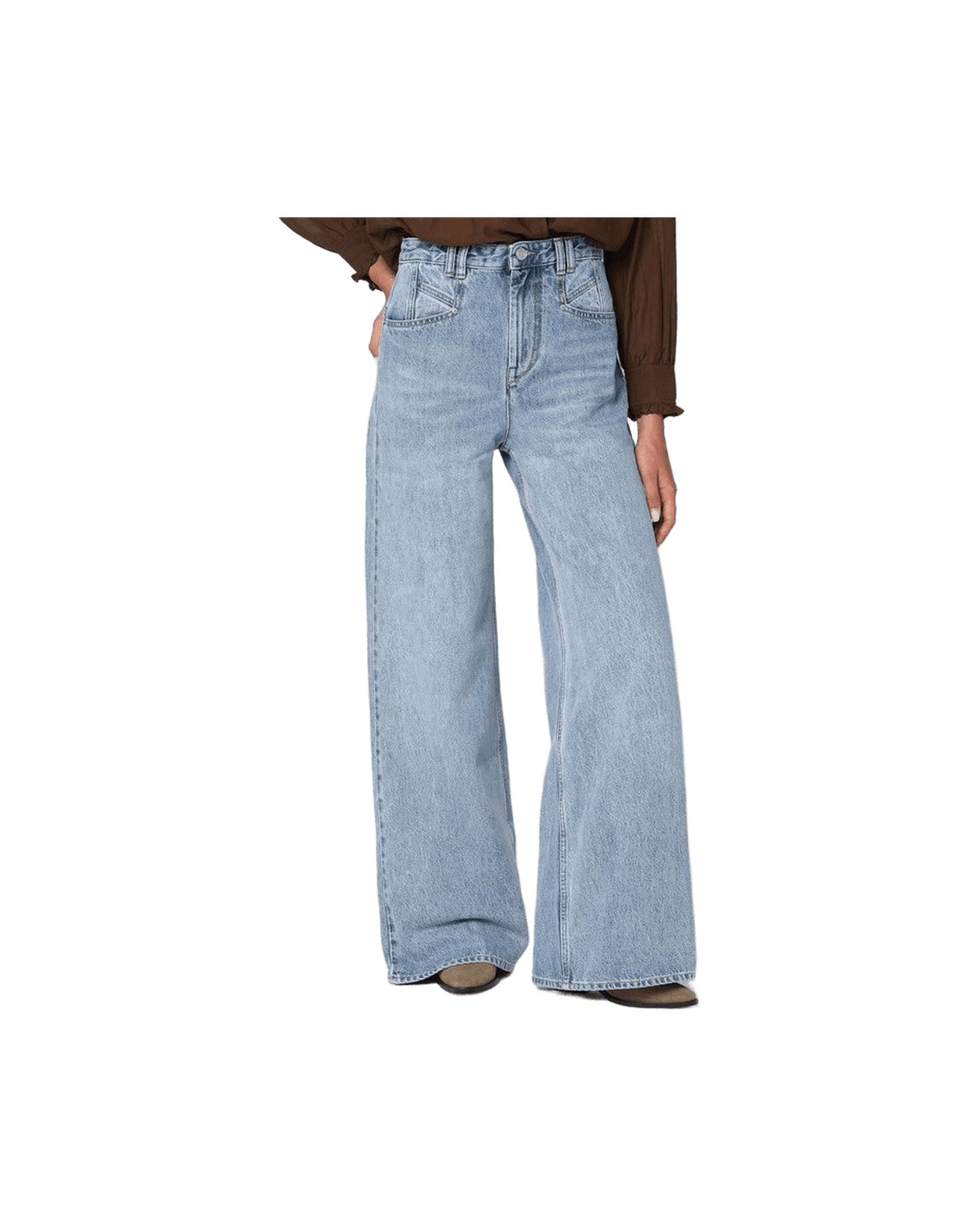 Isabel Marant Blue Wide Ice Jeans Glam Steals