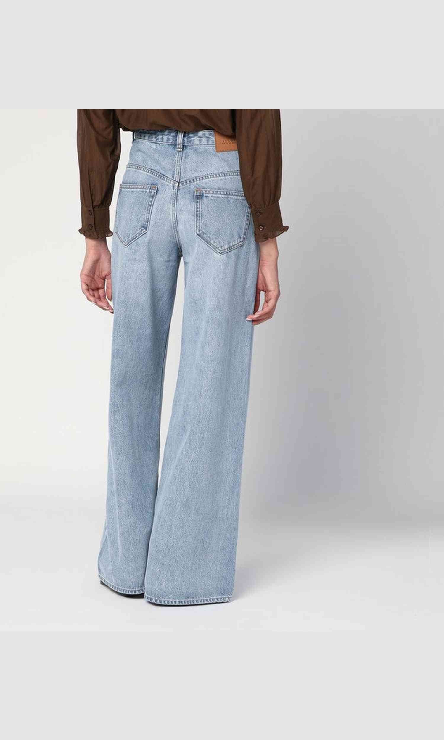 Isabel Marant Blue Wide Ice Jeans Glam Steals