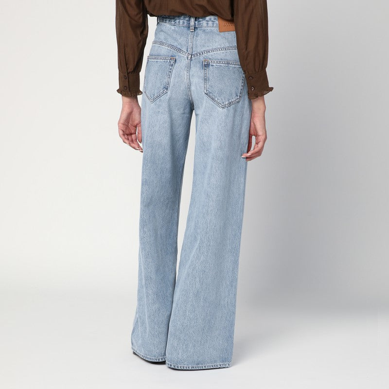 Isabel Marant Blue Wide Ice Jeans Glam Steals