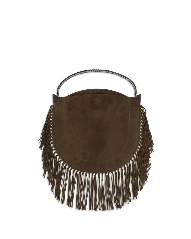 Isabel Marant Brown Calf Leather Bos Taurus Shoulder Bag