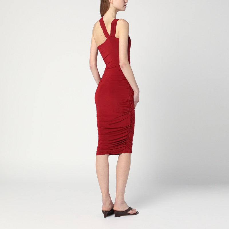 Isabel Marant Burgundy One Shoulder Ethel Dress in Light Glam Steals