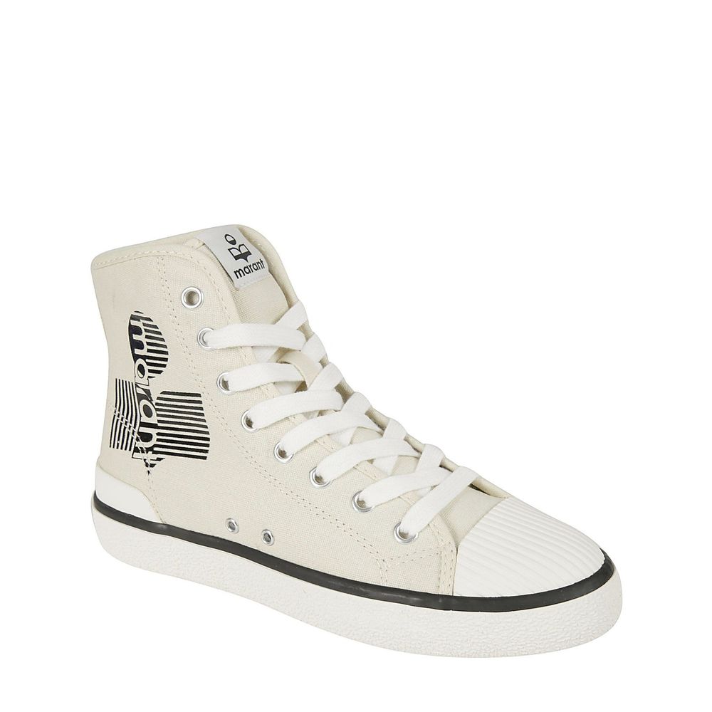 Isabel Marant Canvas Logo Sneakers Glam Steals
