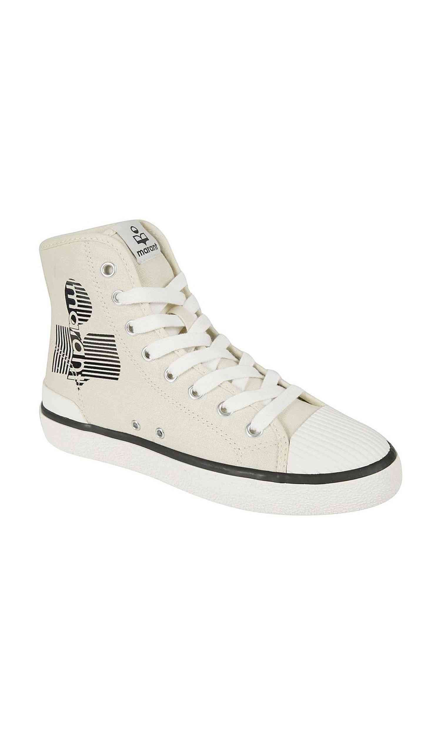 Isabel Marant Canvas Logo Sneakers Glam Steals