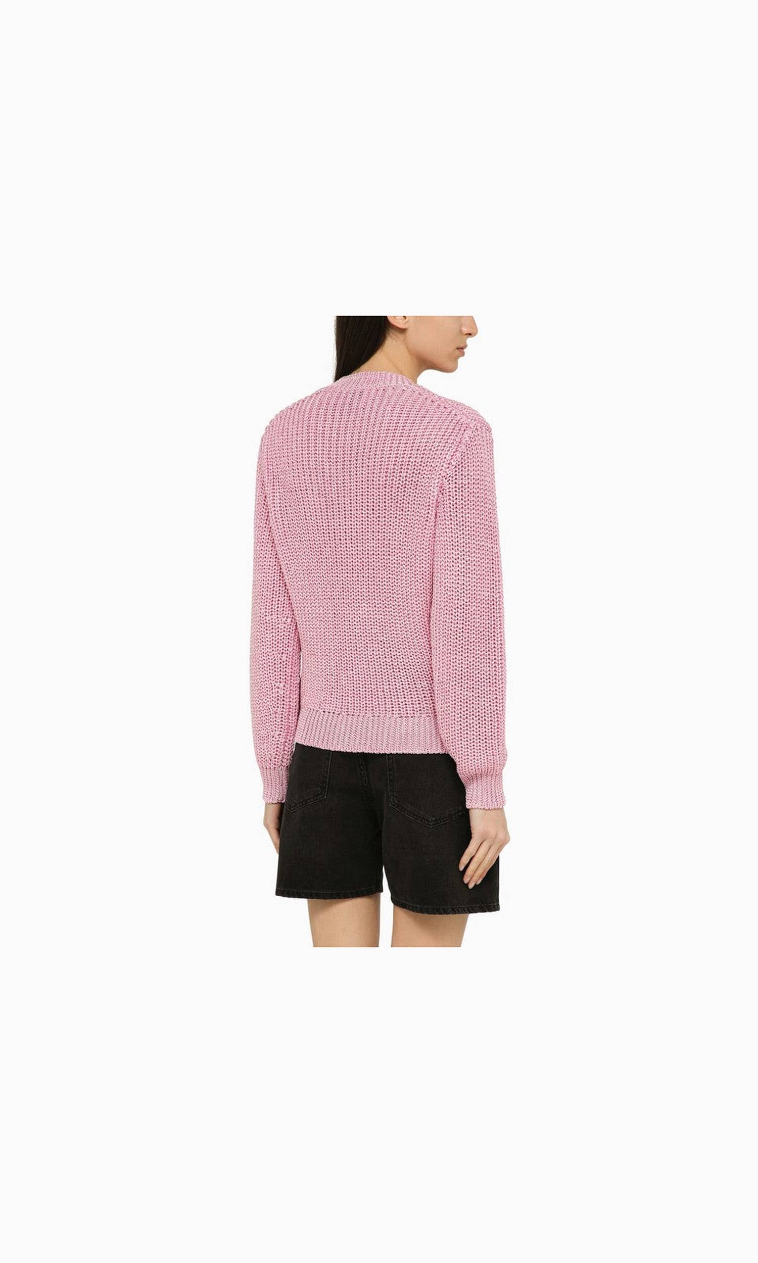 Isabel Marant Pink Polyester Recycled Crew Neck Jumper Glam Steals