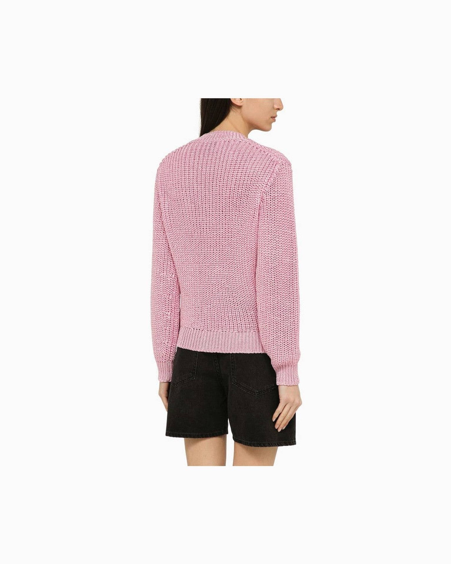 Isabel Marant Pink Polyester Recycled Crew Neck Jumper Glam Steals