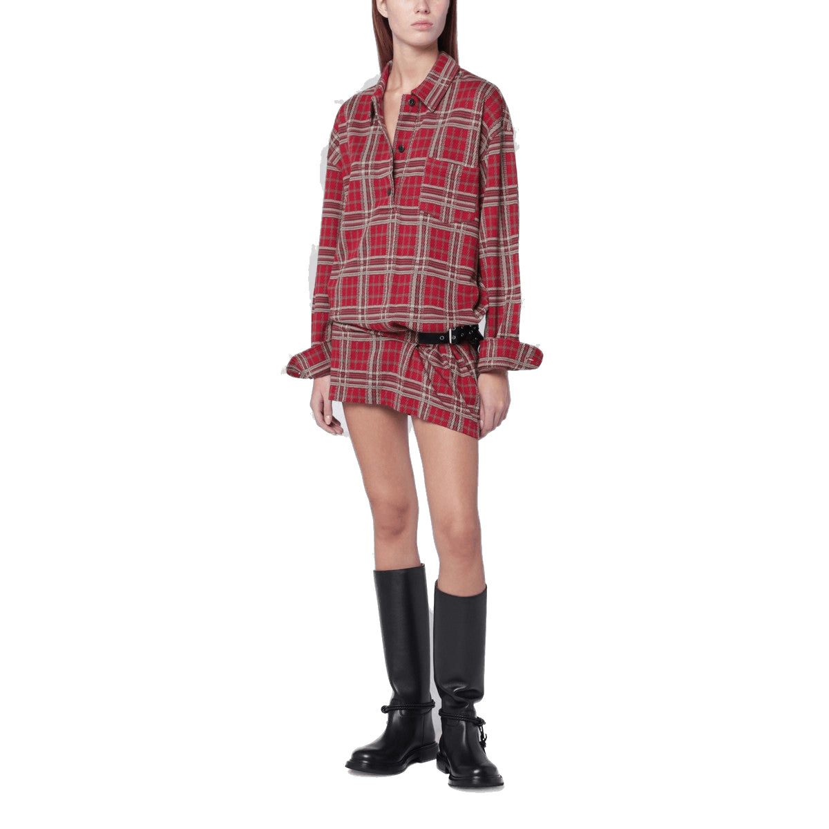 Isabel Marant Red Cotton Blandia Shirt Dress Glam Steals