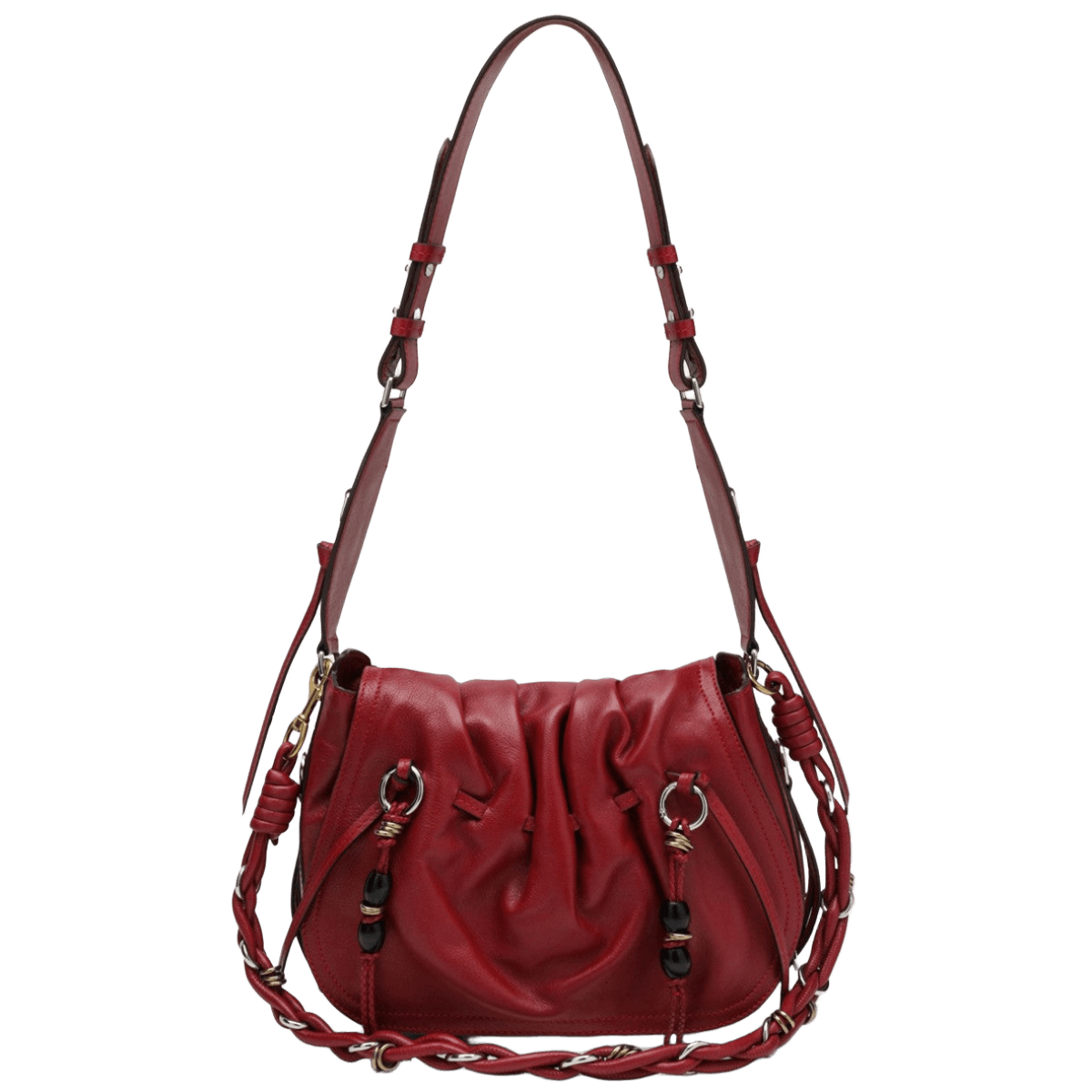 Isabel Marant Red Leather Bolton Bag Glam Steals