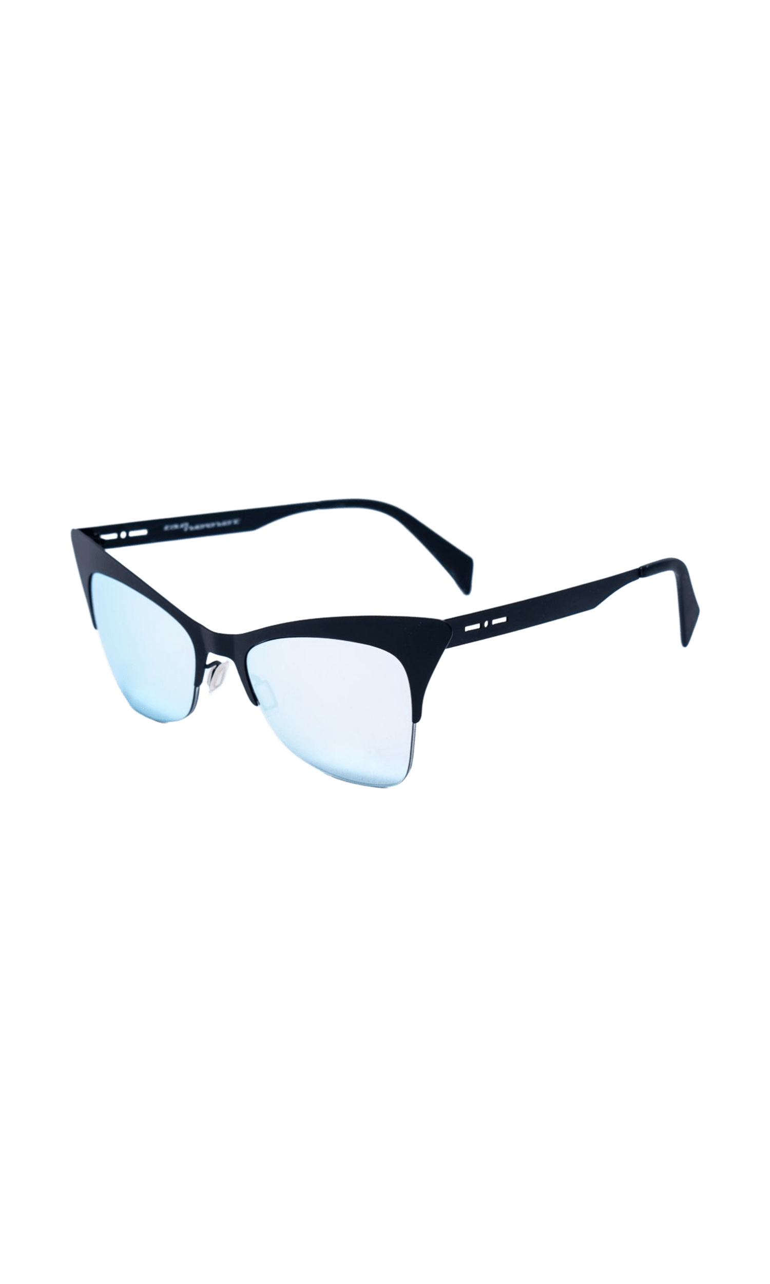 Italia Independent Black Metal Sunglasses Glam Steals